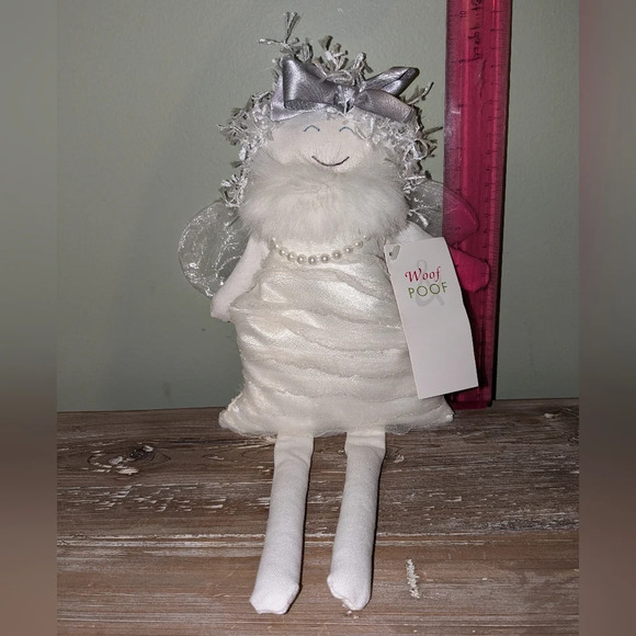 Woof and Poof Angel Plush *original tag* Shelf Sitter Doll 2008 White Christmas - Picture 11 of 11